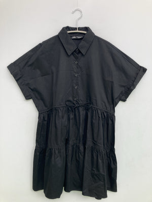 ZARA/ザラ/シャツワンピース/ワンピース/ドレス/ブラック/EUR XS/USA XS/MEX 24