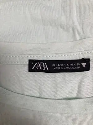 ZARA/ザラ/Tシャツ/カットソー/トップス/ライトグリーン/L