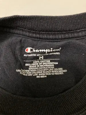 Champion/チャンピオン/Tシャツ/カットソー/トップス/ブラック/M
