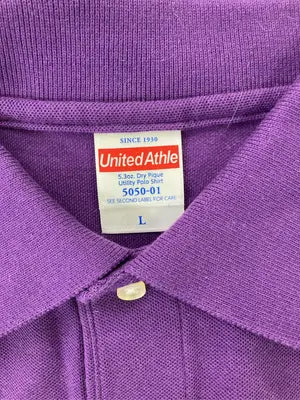 United Athle/ユナイテッドアスレ/ポロシャツ/トップス/パープル/L