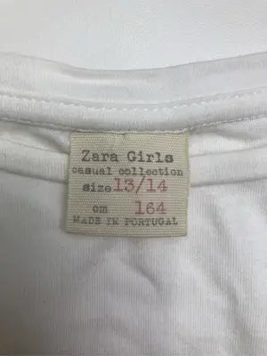 ZARA/ザラ/Tシャツ/カットソー/トップス/ホワイト/13/14