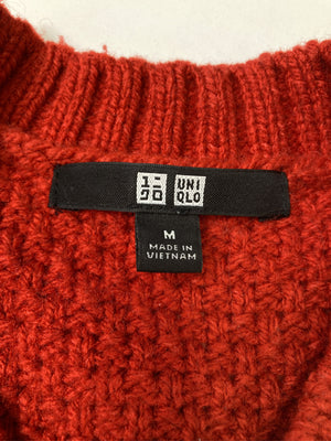 UNIQLO/ユニクロ/ニット/セーター/トップス/レッド/M
