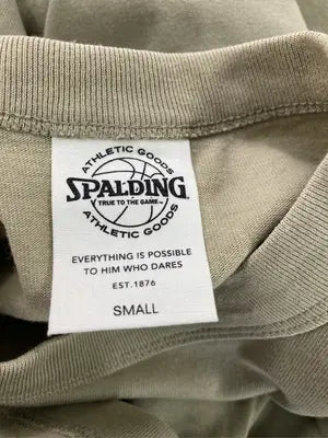 SPALDING/スポルディング/Tシャツ/カットソー/トップス/カーキ/SMALL