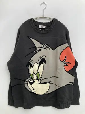 TOM and JERRY/トムアンドジェリー/ニット/セーター/トップス/グレー/M
