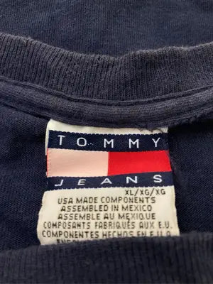 TOMMY JEANS/トミージーンズ/Tシャツ/カットソー/トップス/ネイビー/XL