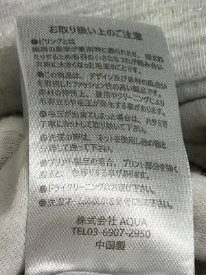AQUAHISTORY/Tシャツ/カットソー/トップス/グレー/L