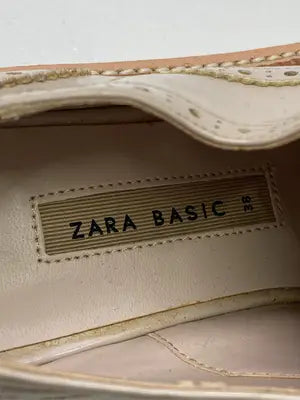 ZARA/ザラ/ローファー/シューズ/ベージュ/38