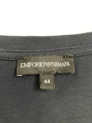 EMPORIO ARMANI/エンポリオアルマーニ/Tシャツ/カットソー/トップス/ブラック/44