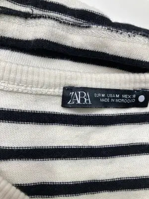 ZARA/ザラ/Tシャツ/カットソー/トップス/ブラック/M