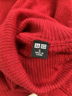 UNIQLO/ユニクロ/ニット/セーター/トップス/レッド/S