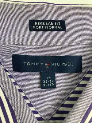 TOMMY HILFIGER/トミーヒルフィガー/シャツ/ブラウス/トップス/パープル/17   32-33   XL