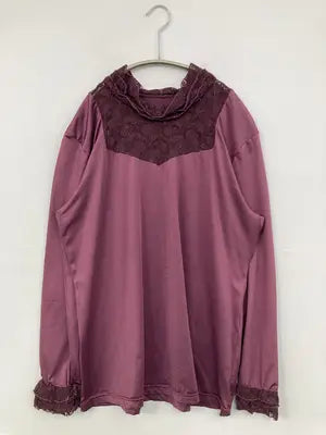 Tシャツ/カットソー/トップス/パープル/LL