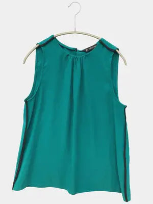 ZARA BASIC/ザラベーシック/ノースリーブ/トップス/グリーン/USA M
