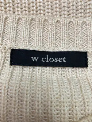 w closet/ダブルクローゼット/ニット/セーター/トップス/ベージュ/F
