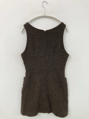 ENDIMANCHE/ジャンパースカート/ワンピース/ドレス/ブラウン/9AR