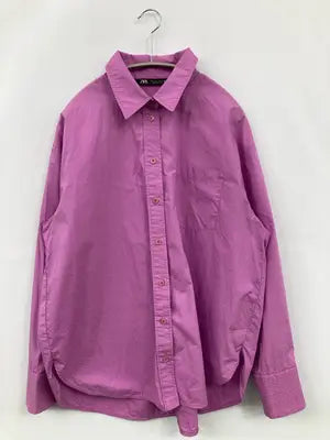 ZARA/ザラ/シャツ/ブラウス/トップス/パープル/L