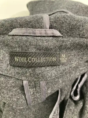 WOOL COLLECTION/ノーカラーコート/ジャケット/アウター/グレー/M