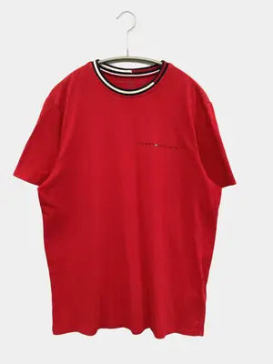 TOMMY HILFIGER/トミーヒルフィガー/Tシャツ/カットソー/トップス/レッド/M