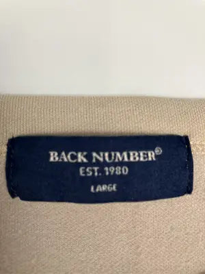 BACK NUMBER/バックナンバー/Tシャツ/カットソー/トップス/ベージュ/L