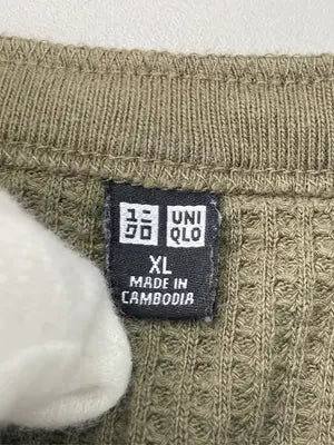 UNIQLO/ユニクロ/Tシャツ/カットソー/トップス/カーキ/XL