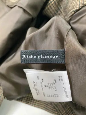 Riche glamour/リシェグラマー/テーラードジャケット/ジャケット/アウター/ブラウン/M