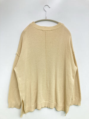 Lugnoncure/ルノンキュール/ニット/セーター/トップス/ベージュ/フリー