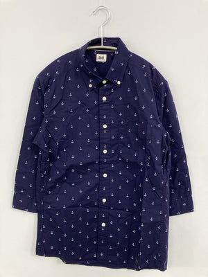 UNIQLO/ユニクロ/シャツ/ブラウス/トップス/ネイビー/S