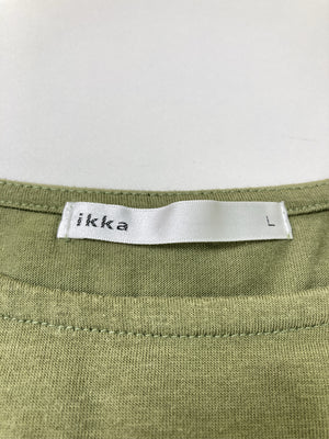 ikka/イッカ/Tシャツ/カットソー/トップス/カーキ/L