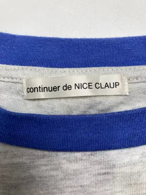 continuer de NICE CLAUP/コンティニューデナイスクラップ/Tシャツ/カットソー/トップス/グレー/F