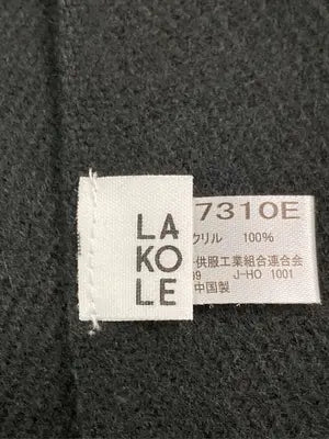 LAKOLE/ラコレ/マフラー/ファッション雑貨/ブラック