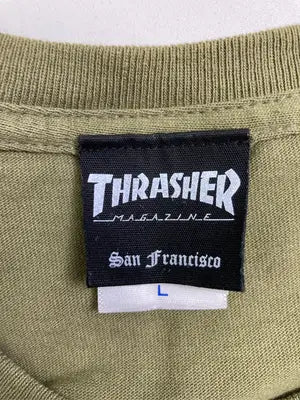 THRASHER/スラッシャー/Tシャツ/カットソー/トップス/カーキ/L