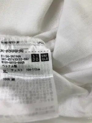 UNIQLO UT/ユニクロユーティー/Tシャツ/カットソー/トップス/ホワイト/XL  チェスト104～112cm