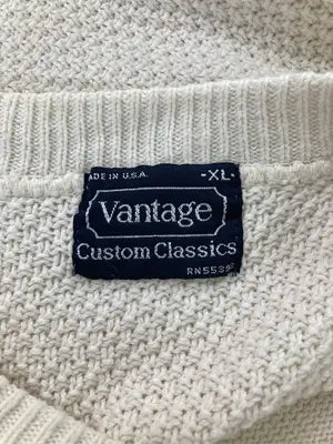VANTAGE/ヴァンテージ/ニット/セーター/トップス/アイボリー/XL