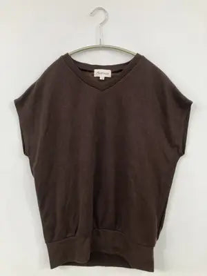 Alma Design/アルマデザイン/ノースリーブ/トップス/ブラウン/M