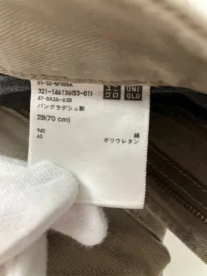 UNIQLO/ユニクロ/チノパンツ/パンツ/ベージュ/28(70cm)