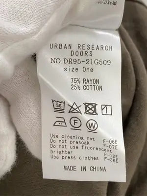 URBAN RESEARCH DOORS/アーバンリサーチドアーズ/Tシャツ/カットソー/トップス/カーキ/One