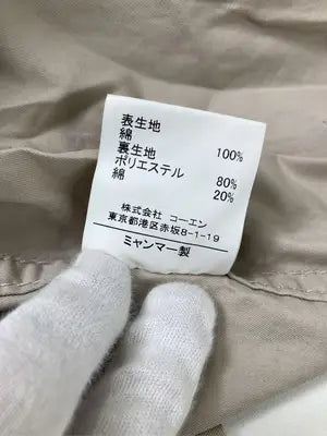 coen/コーエン/ステンカラーコート/ジャケット/アウター/ベージュ/SMALL
