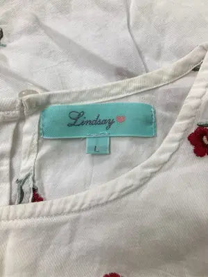 Lindsay/Tシャツ/カットソー/トップス/ホワイト/L