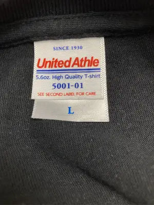 United Athle/ユナイテッドアスレ/Tシャツ/カットソー/トップス/ブラック/L