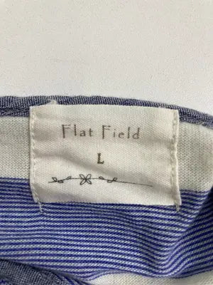 flat field/Tシャツ/カットソー/トップス/ブルー/L