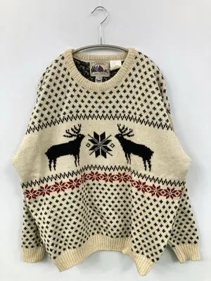 Quest Clothing/ニット/セーター/トップス/アイボリー/L