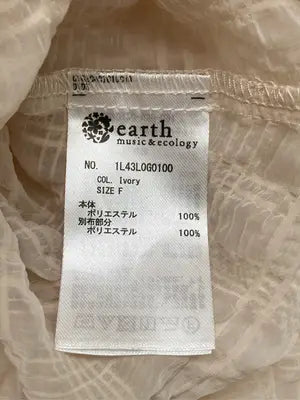 earth music&ecology/アースミュージックアンドエコロジー/チュニック/ワンピース/ドレス/アイボリー/F