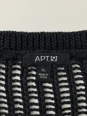APT.9/アプトナイン/Tシャツ/カットソー/トップス/ブラック/XL