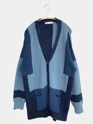 ZARA/ザラ/カーディガン/ボレロ/トップス/ブルー/USA M