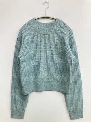 MOUSSY/マウジー/ニット/セーター/トップス/スカイブルー/F