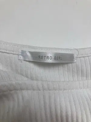 RETRO GIRL/レトロガール/Tシャツ/カットソー/トップス/ホワイト/M