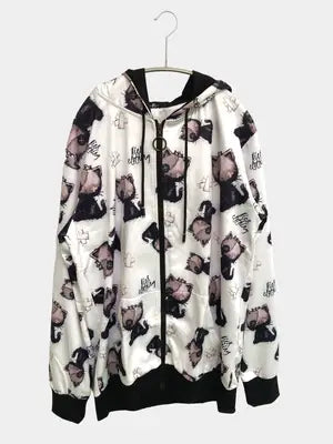 NieR CLOTHING/ニーアクロージング/パーカー/トップス/ホワイト/L