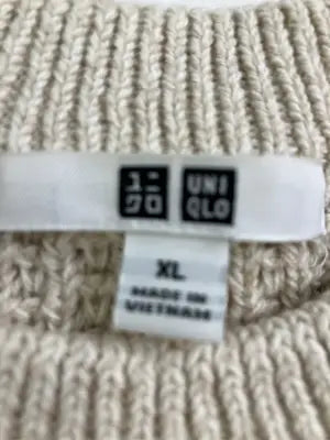 UNIQLO/ユニクロ/ニット/セーター/トップス/ベージュ/XL