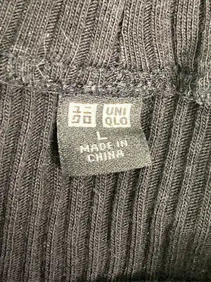 UNIQLO/ユニクロ/Tシャツ/カットソー/トップス/ブラック/L