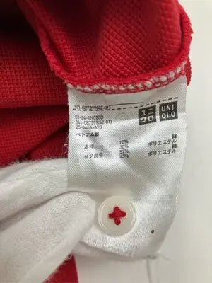 UNIQLO/ユニクロ/ポロシャツ/トップス/レッド/標記無し